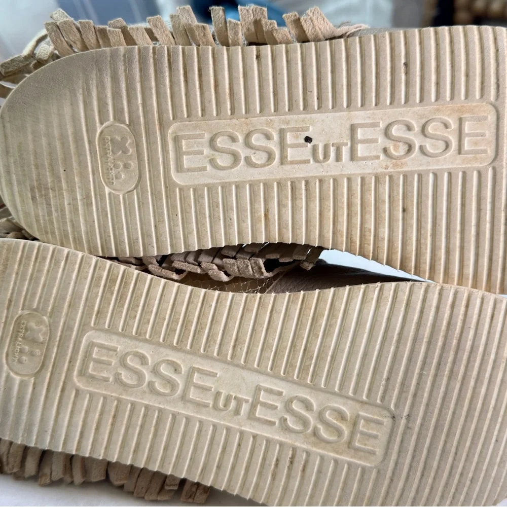 Men's‎ Beige Leather Sneakers